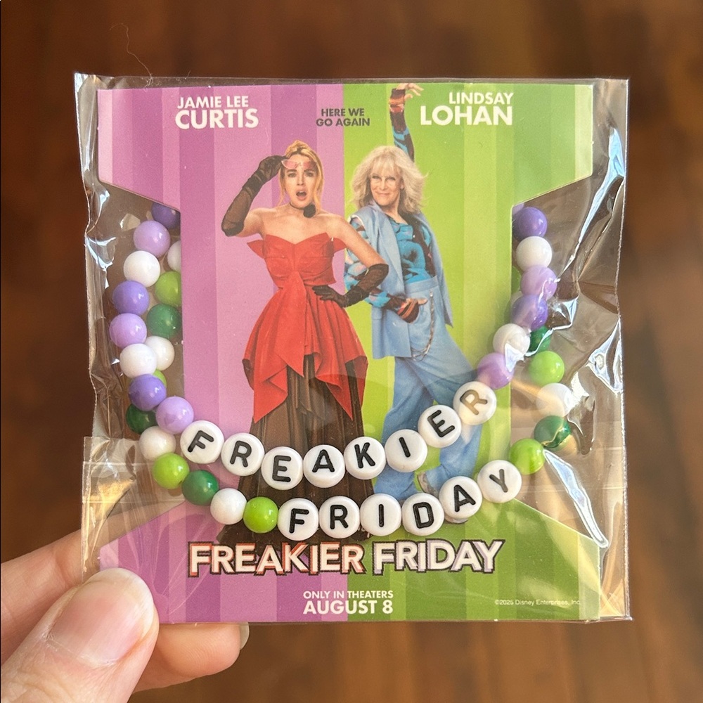 “Freakier Friday” Movie Green & Purple Friendship Bracelet Set - NWT